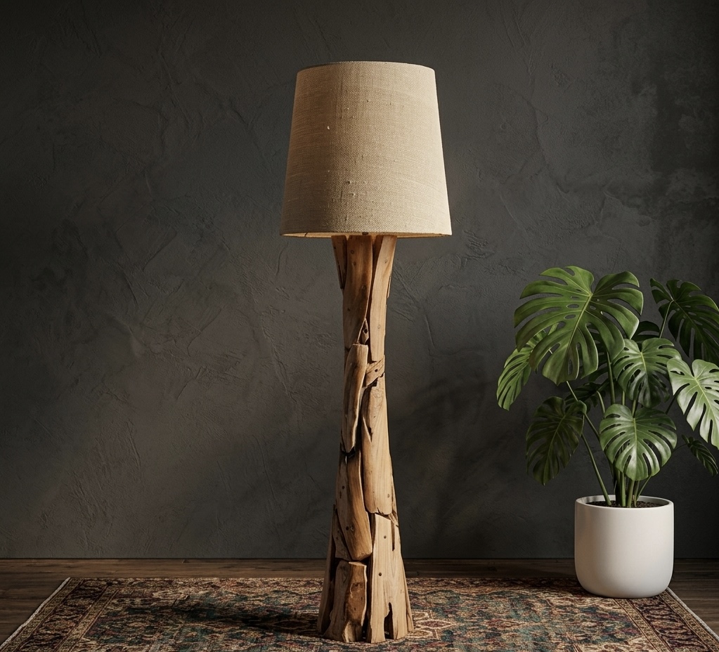 Handcrafted floor lamp design 1 — Gouri Exports