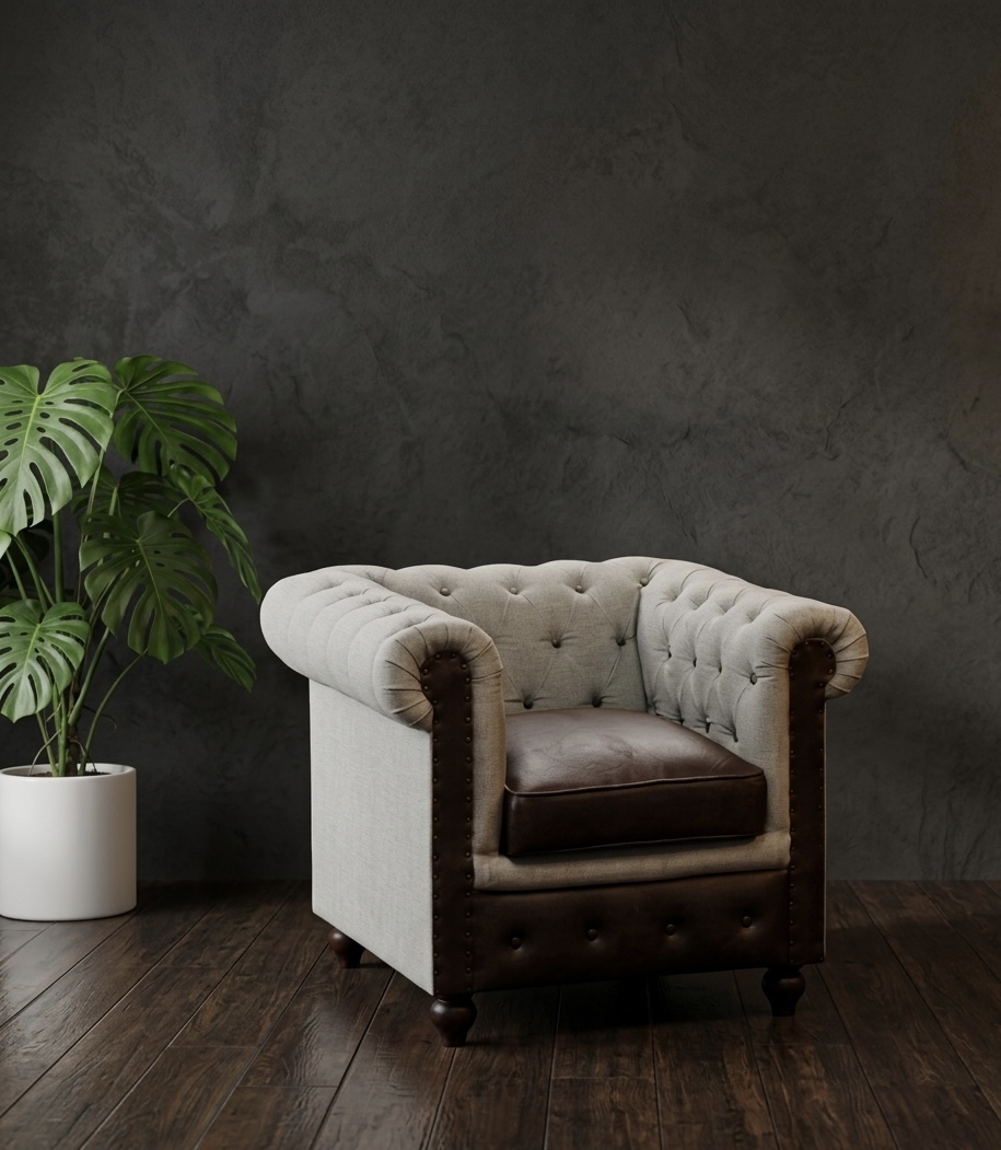 Handcrafted leather sofa design 4 — Gouri Exports