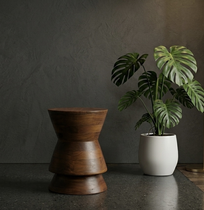 Handcrafted stool design 6 — Gouri Exports