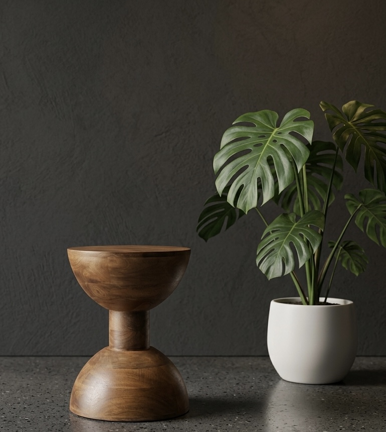 Handcrafted stool design 7 — Gouri Exports